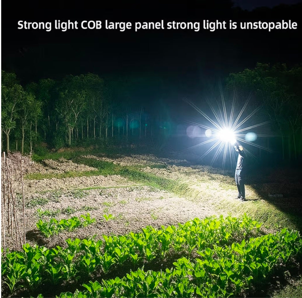 8 in 1 Portable Rechargeable Torch LED Flashlight